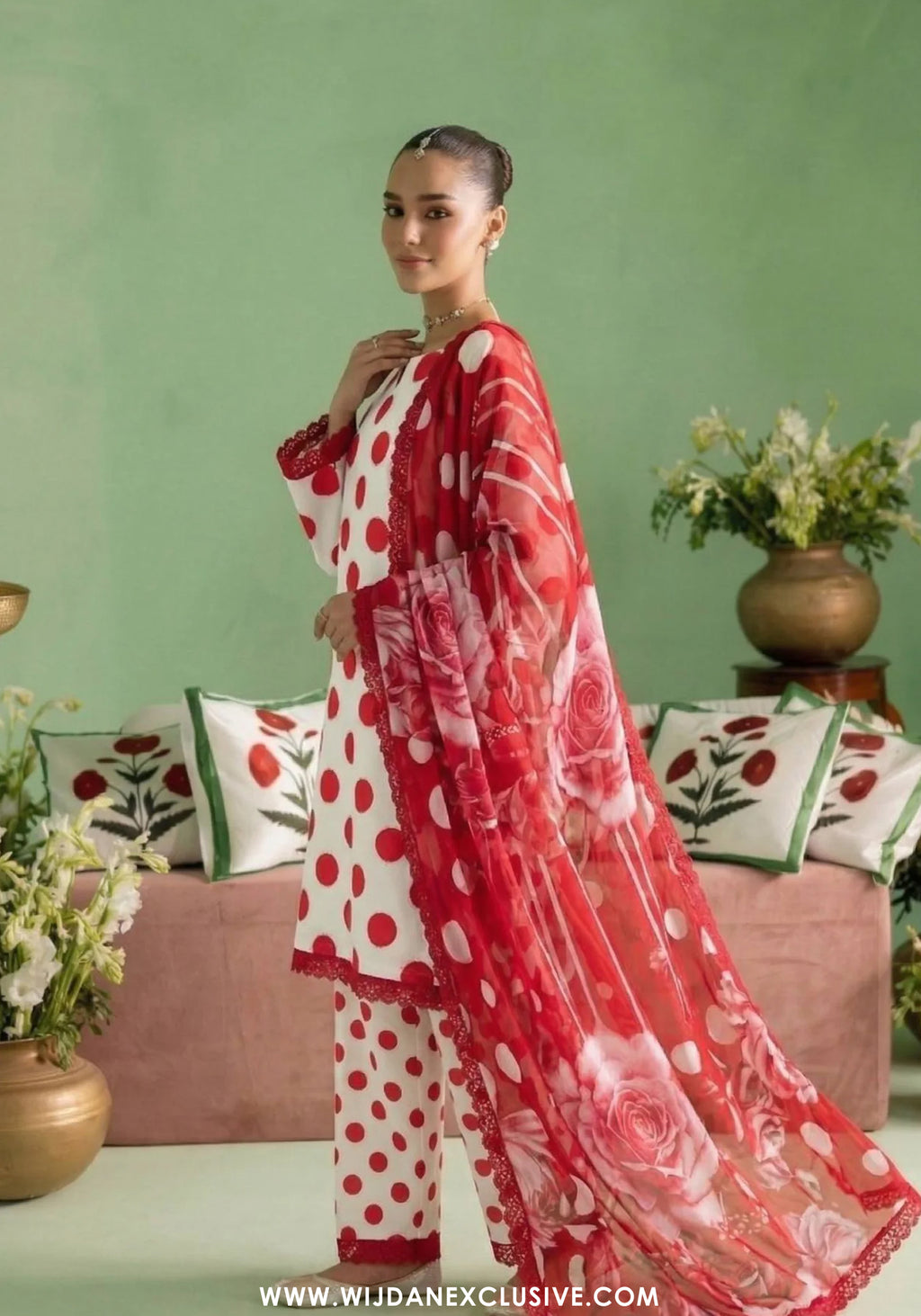 A Dots by Aalaya | Unstitched Printed Lawn Vol-02 Collection - 2026 (D-05)
