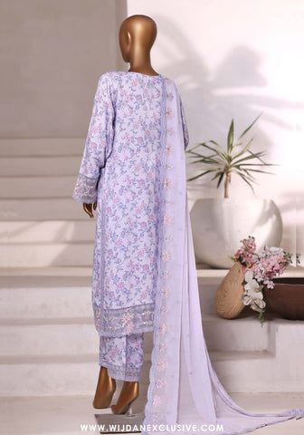Sadabahar 3PC Stitched Luxury Embroidered Viscose Collection - 2025 (PURPLE)