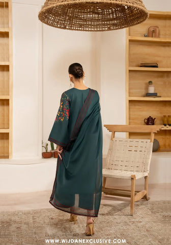 Casual Lite Gul e Jana Stitched Premium Printed Silk Viscose Drop-II (VERDANT BLOOM)