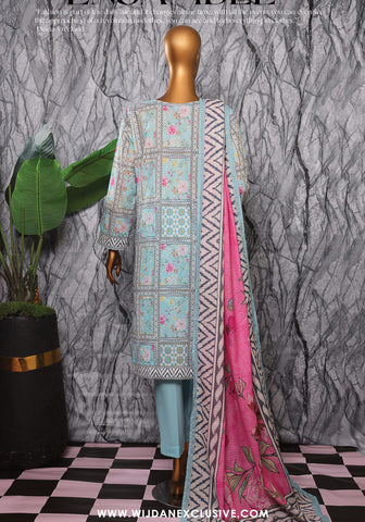 HZ Unstitched Platinum Digital Printed Lawn Collection - 2025 PPC-401