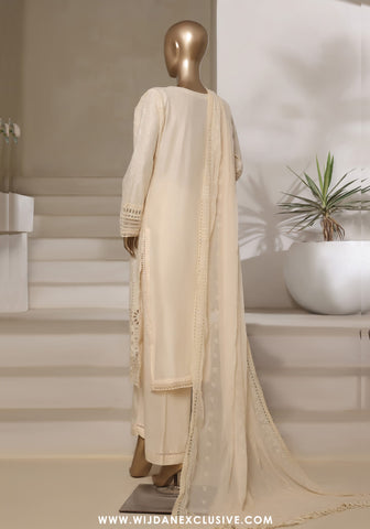 Sadabahar Stitched Luxury Embroidered Chikankari Collection - 2025 (Cream)