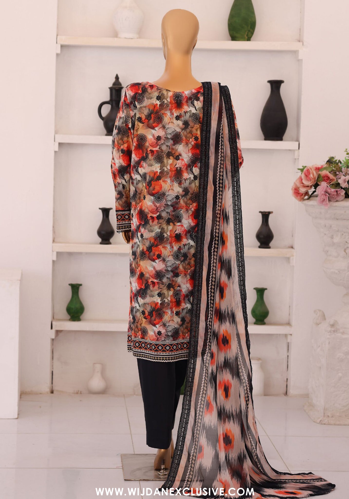 HZ Premium Chikankari Unstitched Printed Embroidered Vol-02 Collection - 2026 (PCE-655)