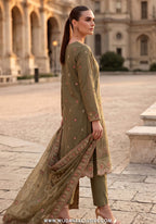 Dhamak by Wijdan | Unstitched Exclusive Formal Bana Dora Embroidered Collection - 2026 (D-05)