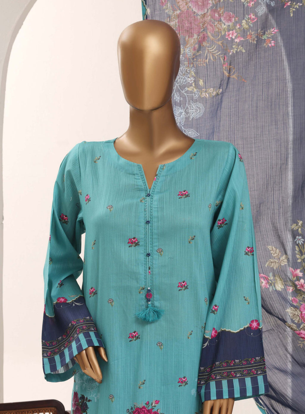 Sadabahar Stitched Printed Lawn Vol-12 Collection – 2026 (D-05)