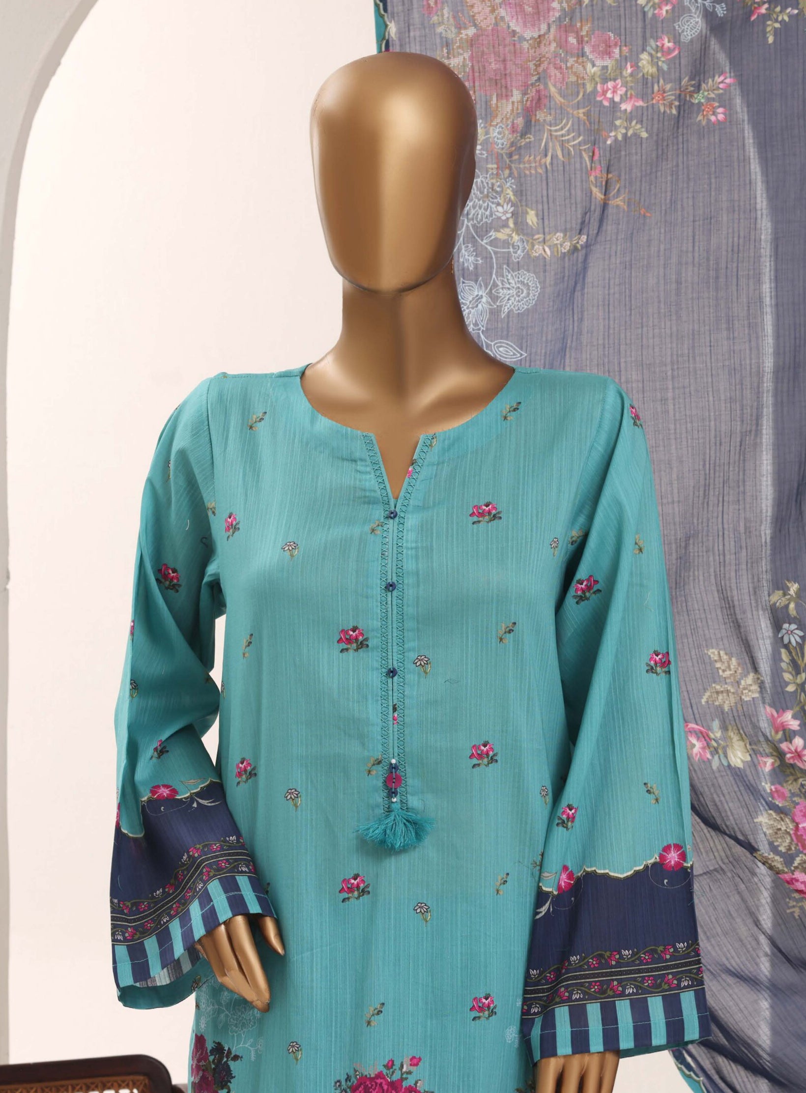 Sadabahar Stitched Printed Lawn Vol-12 Collection – 2026 (D-05)