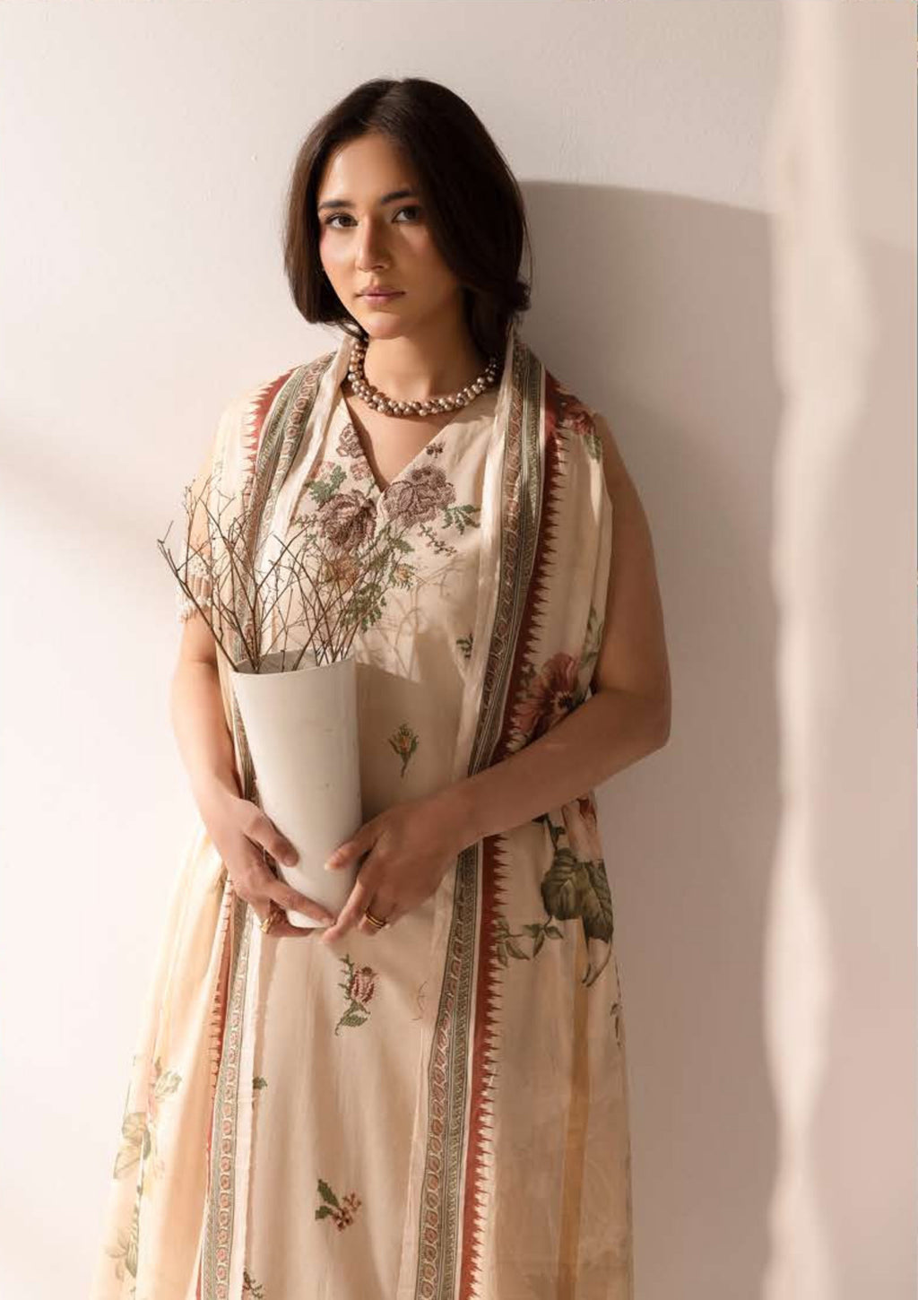 Ibtida by Nur | Unstitched Embroidered Lawn Collection - 2026 (IK-314)