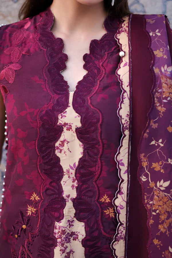 Afrozeh Unstitched Luxury Embroidered A-Lawn Edit'26 (THALIA)