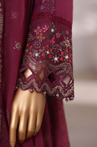 Sadabahar Mahpara Stitched Festive Formal Collection - 2025 Vol-18 (Plum)