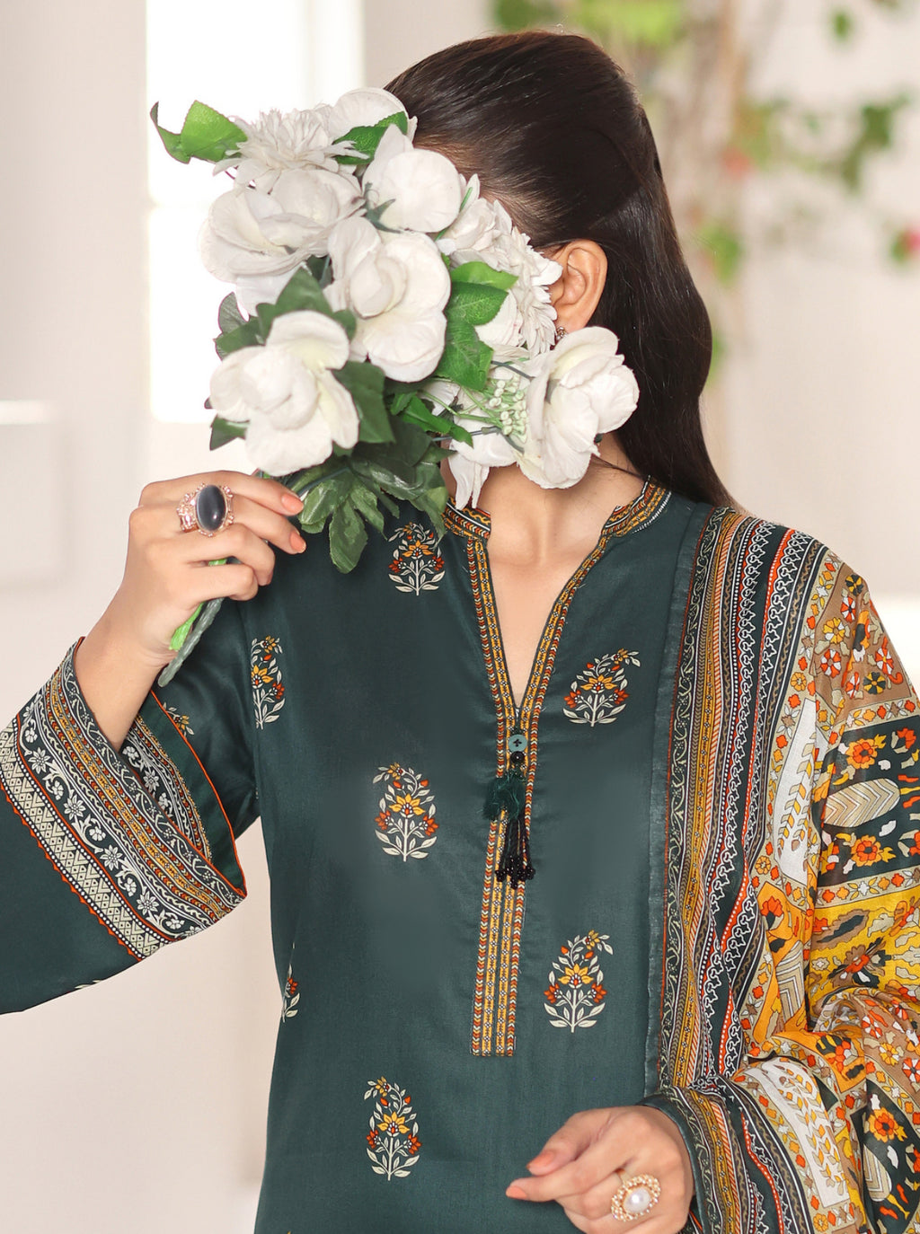 Maya by Aizal | Stitched Digital Printed Lawn Vol-03 Collection - 2026 (D-05)