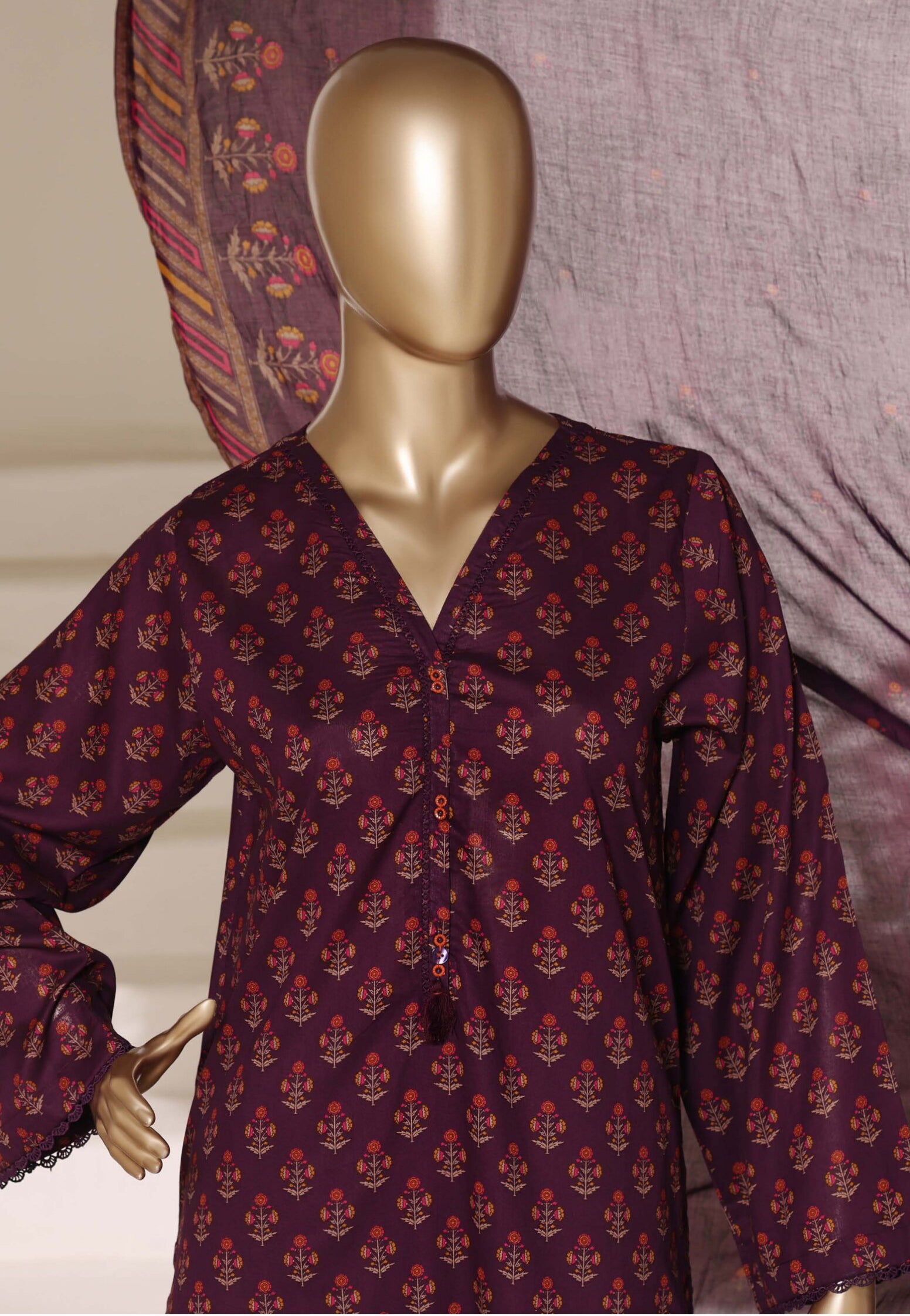 Sadabahar Stitched Printed Lawn Vol-06 Collection - 2026 (D-05)