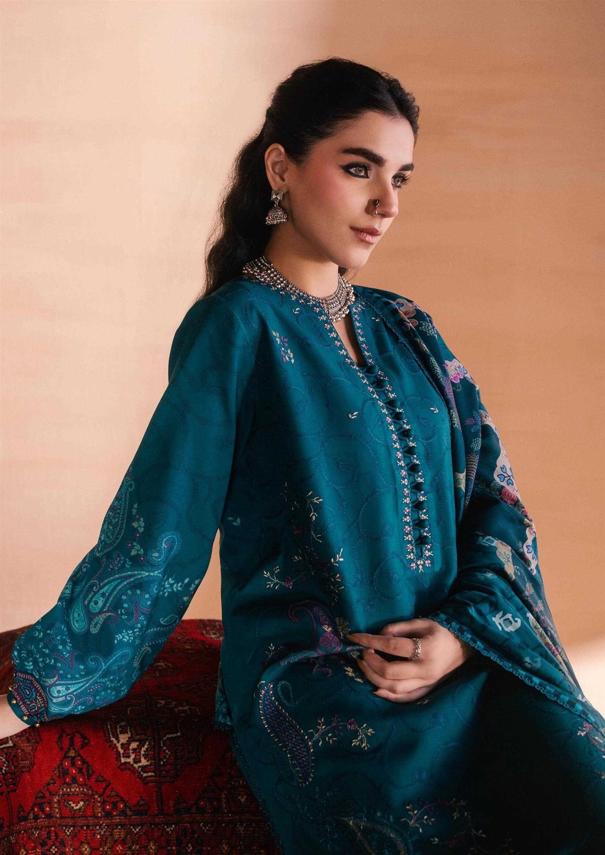 One Nation by Florent | Unstitched Printed & Embroidered Viscose Collection'26 (AYZEL)