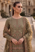Dhamak by Wijdan | Unstitched Exclusive Formal Bana Dora Embroidered Collection - 2026 (D-05)