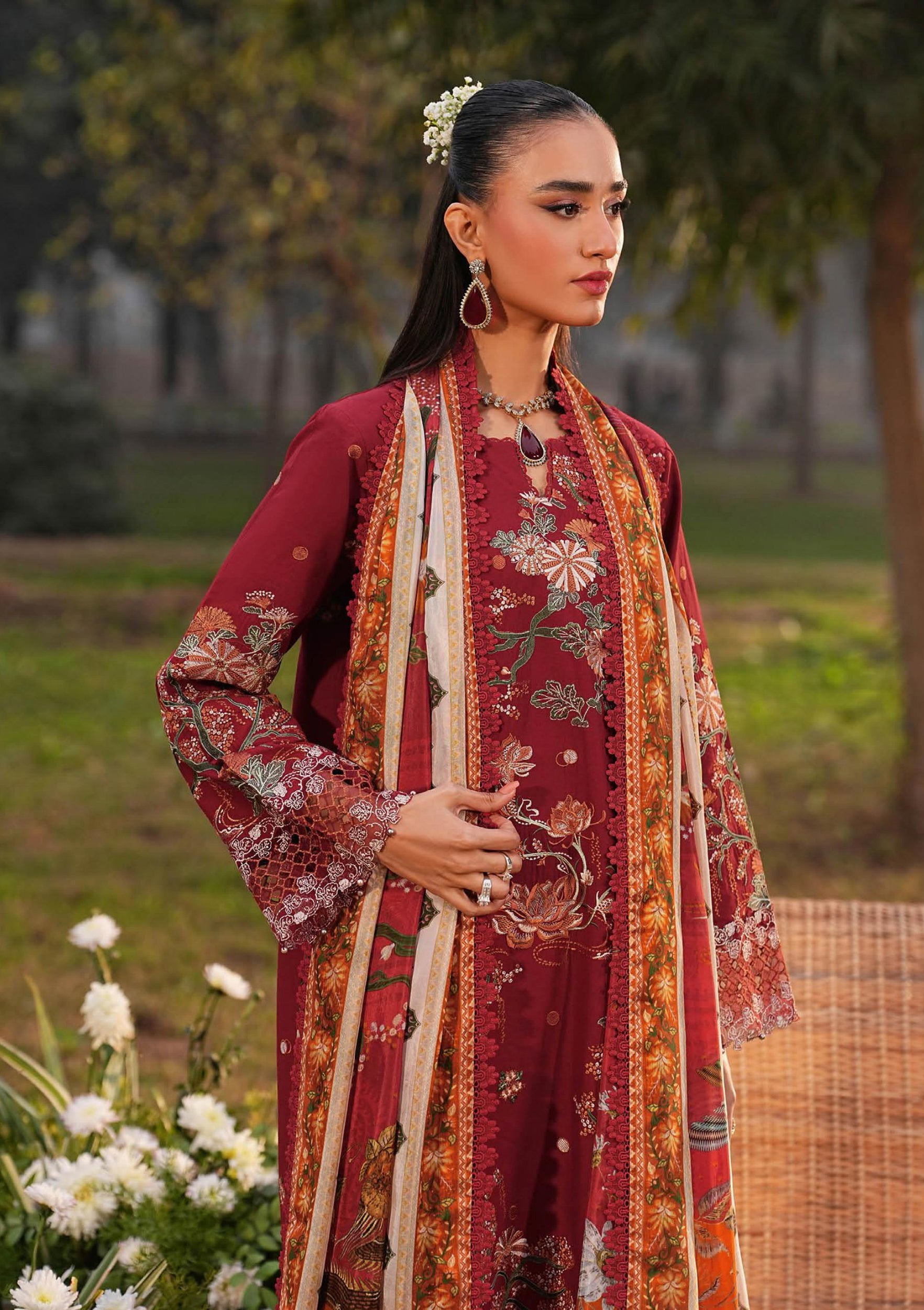 Ghazal by Ramsha | Unstitched Luxury Lawn Vol-06 Collection - 2026 (D-05)