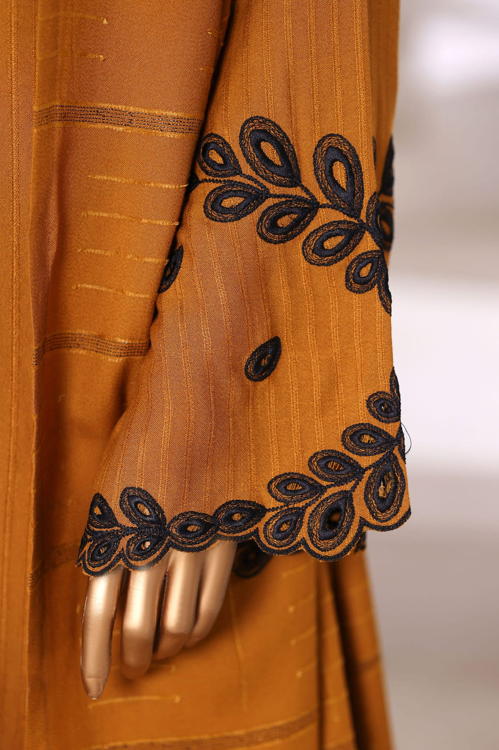 Vybe by Sadabahar | Stitched 3PC Dhanak Co-Ords Collection - 2025 (MUSTARD)