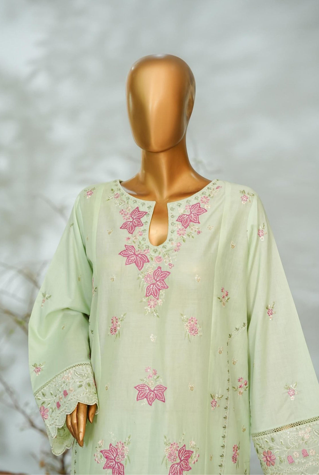 Bin Saeed Stitched Applique Kari Luxury 3pc Collection - 2026 (D-05)