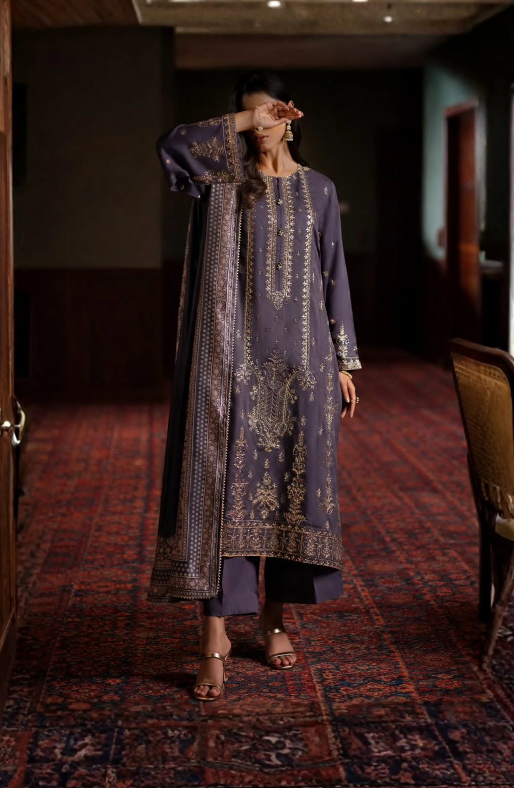 Elara by Casual Lite | Stitched Embroidered Viscose Silk Collection - 2026 (NOCTAVIA)