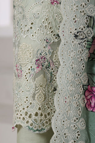 Sadabahar Stitched Laser Fusion Chikankari Khaddar Collection - 2025 (PISTA)