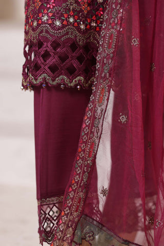 Sadabahar Mahpara Stitched Festive Formal Collection - 2025 Vol-18 (Plum)