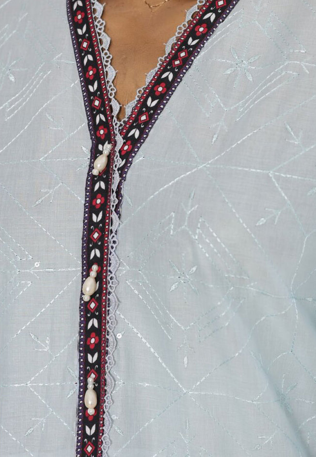 Aifa Dynasty Chikankari Unstitched Luxury Lawn Collection - 2026 (D-05)