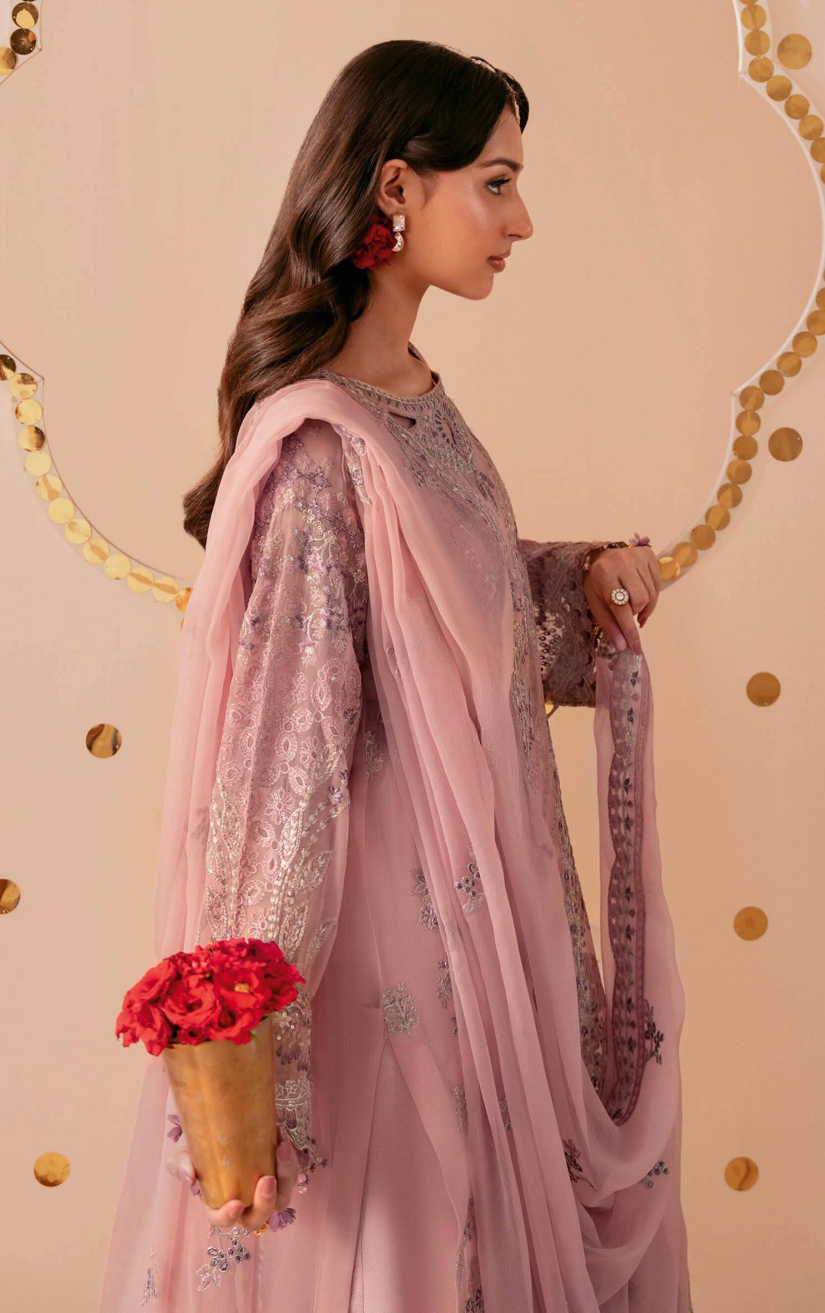 Dastak by Ramsha | Unstitched Luxury Formal Chiffon Collection - 2026 (D-05)