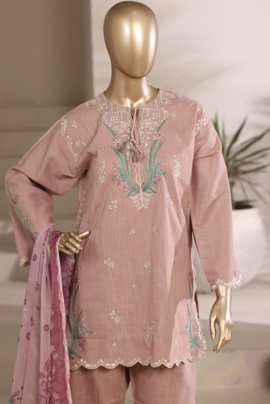 Sadabahar Stitched 3PC Festive Embroidered Cotton Co-Ords Collection - 2026 SB26FEC-05