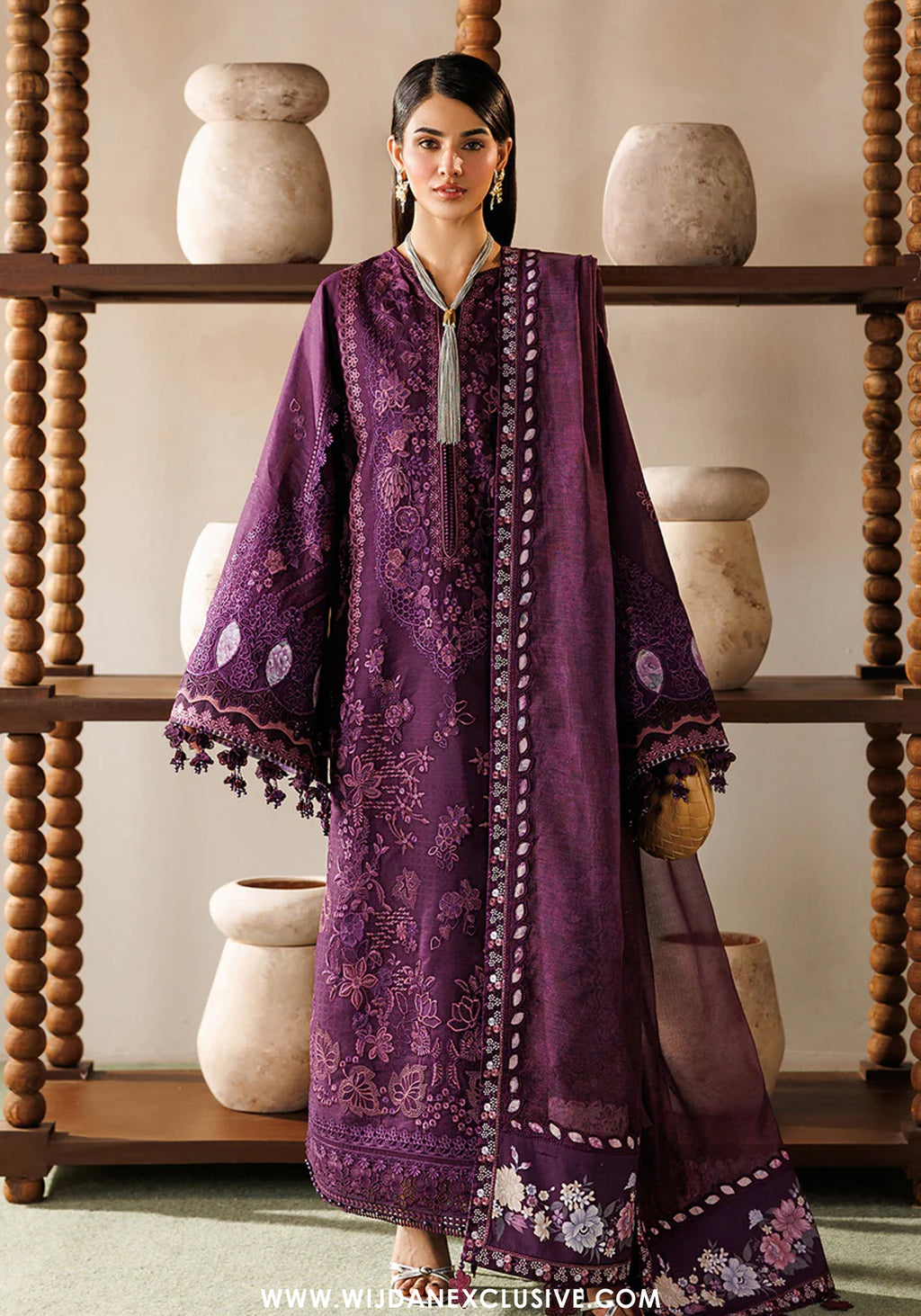 Baroque Unstitched Embroidered Eid Lawn Collection - 2026 (D-02)