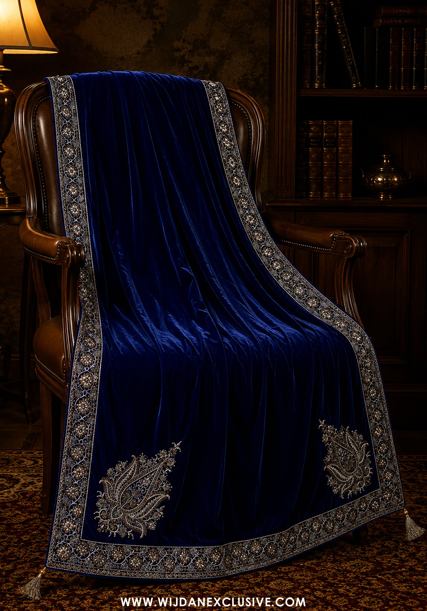 Mehfil-e-Noor Velvet Embroidered Women's Shawl Collection - 2026 (D-05)