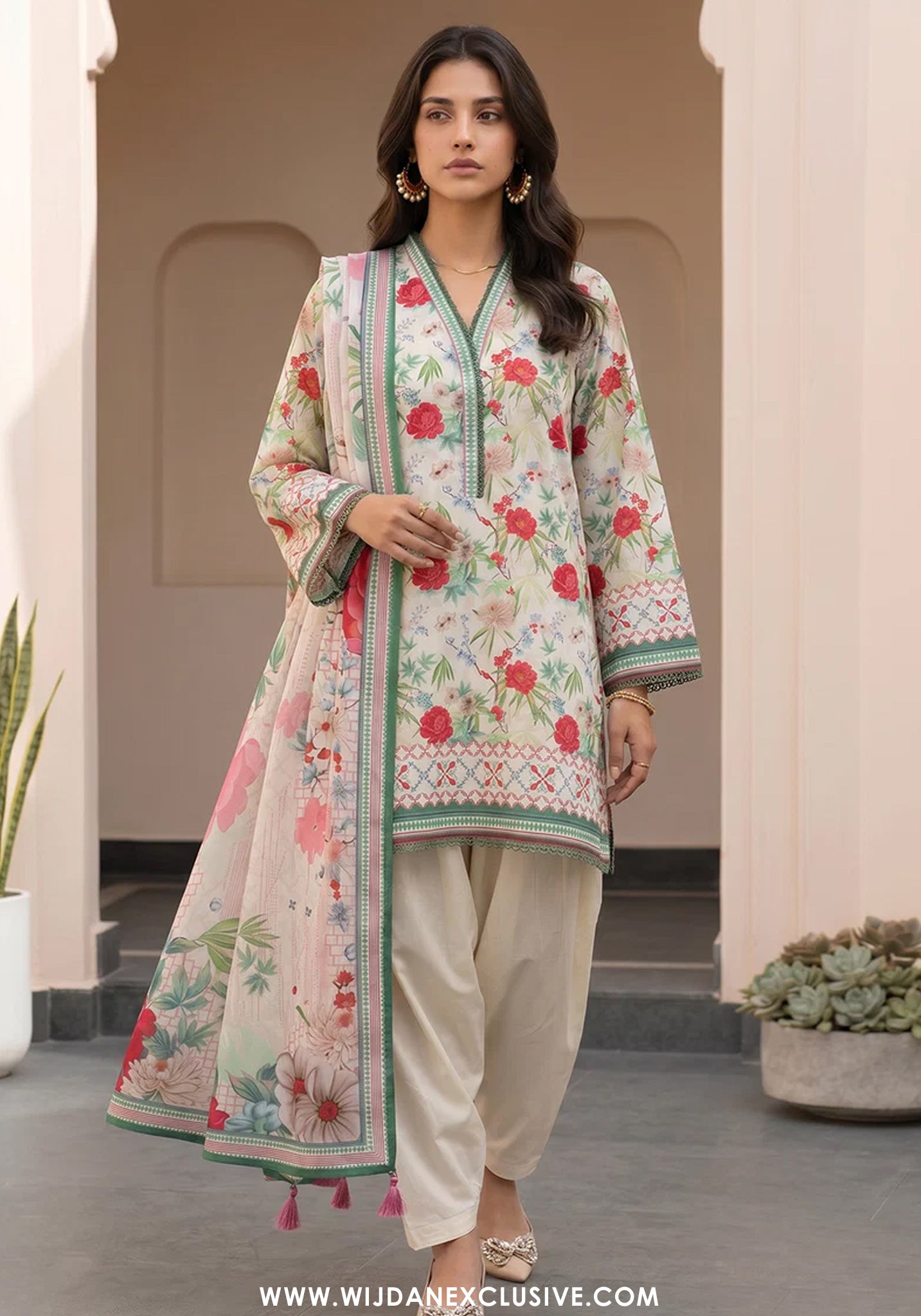 Zellbury Unstitched 3pc Digital Printed Lawn Collection - 2026 (WUS-8090)