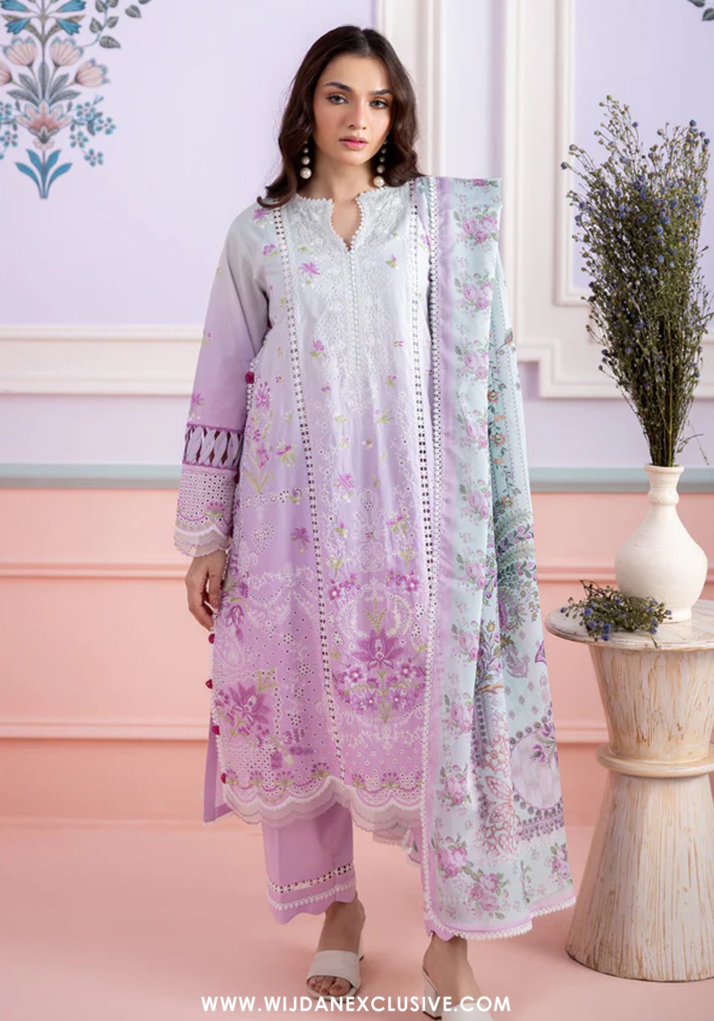 Zellbury Unstitched 3pc Embroidered Lawn Collection - 2026 (WUS-26E-0459)