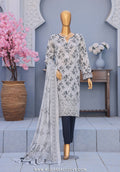 HZ Premium Unstitched Embroidered Lawn Collection - 2026 PEC-608
