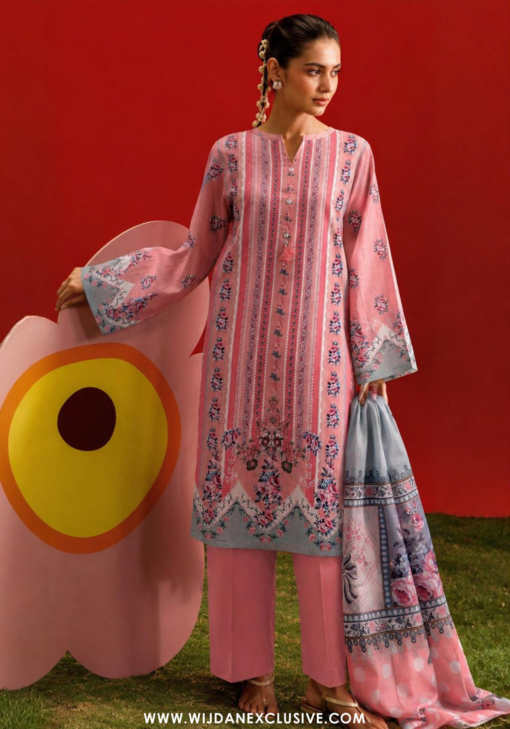 Sadabahar Stitched Printed Lawn Vol-14 Collection – 2026 (D-05)