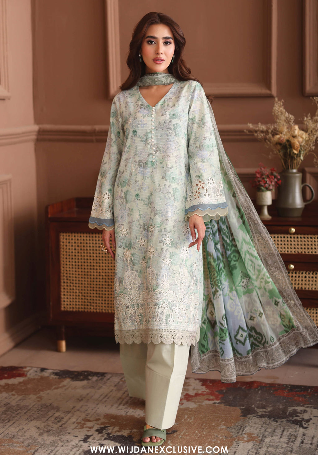Keyaan by Johra | Unstitched Embroidered Chikankari Lawn Collection - 2026 JH-1028