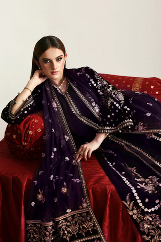 Zarposh by Emaan Adeel | Unstitched Velvet Collection - 2025 (DILNAR)