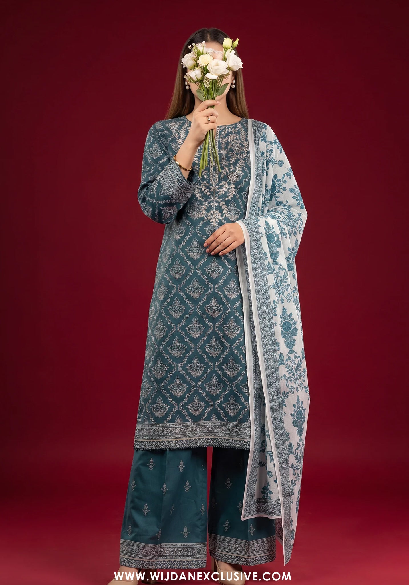 Rang E Bahar by Amna Khadija | Stitched Embroidered Lawn Collection - 2026 (D-05)