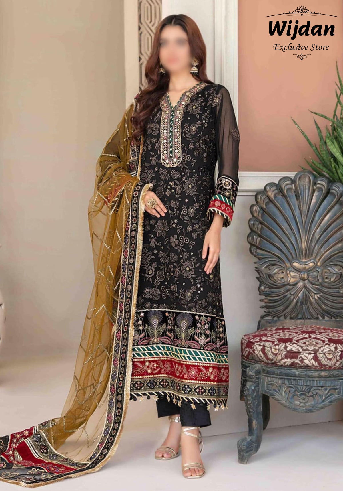 Fenella Embroidered Fancy Collection’24 by Tawakkal D-05