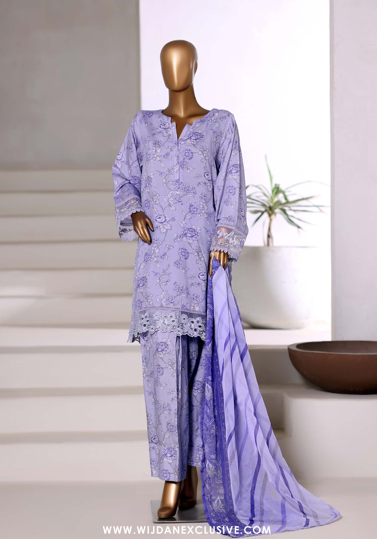 Malika by Sadabahar | Stitched Viscose Farshi Shalwar Vol-II Collection - 2025 (LILAC)