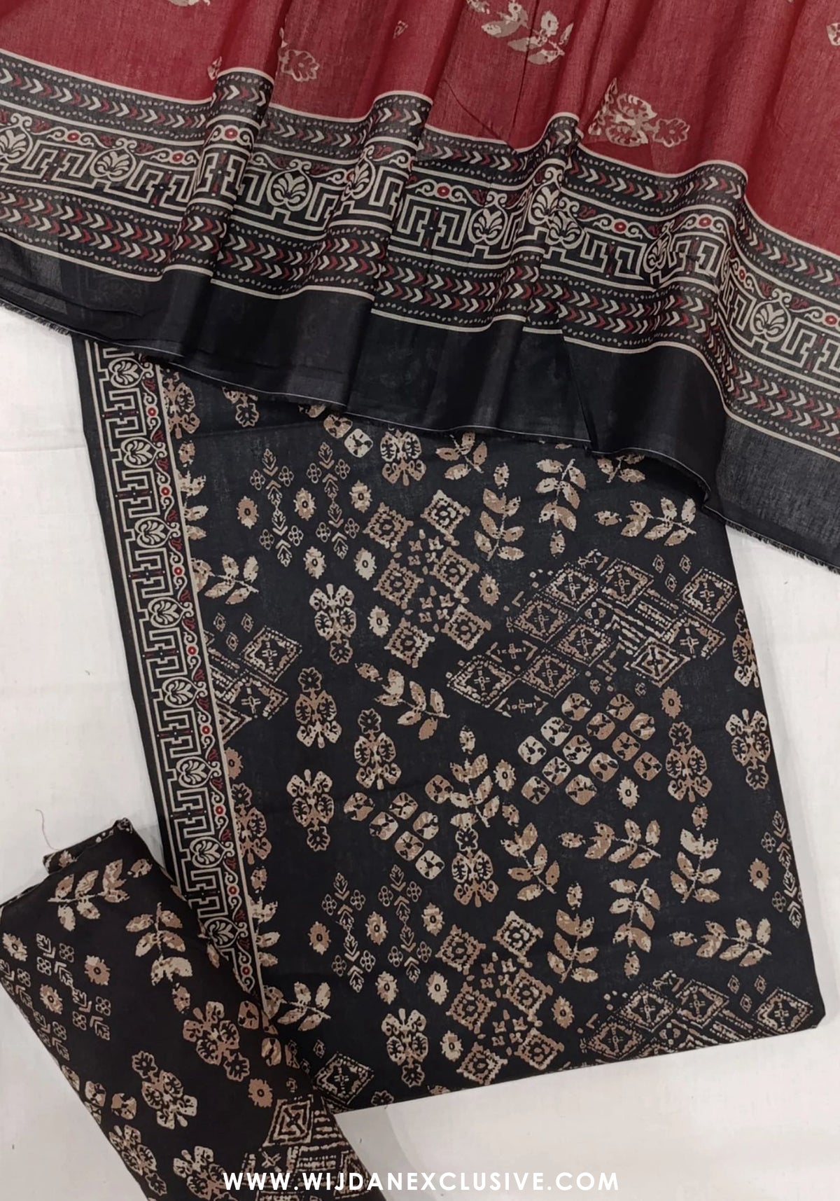 Bin Saeed Unstitched 3PC Digital Printed Cambric Collection - 2025 D-05
