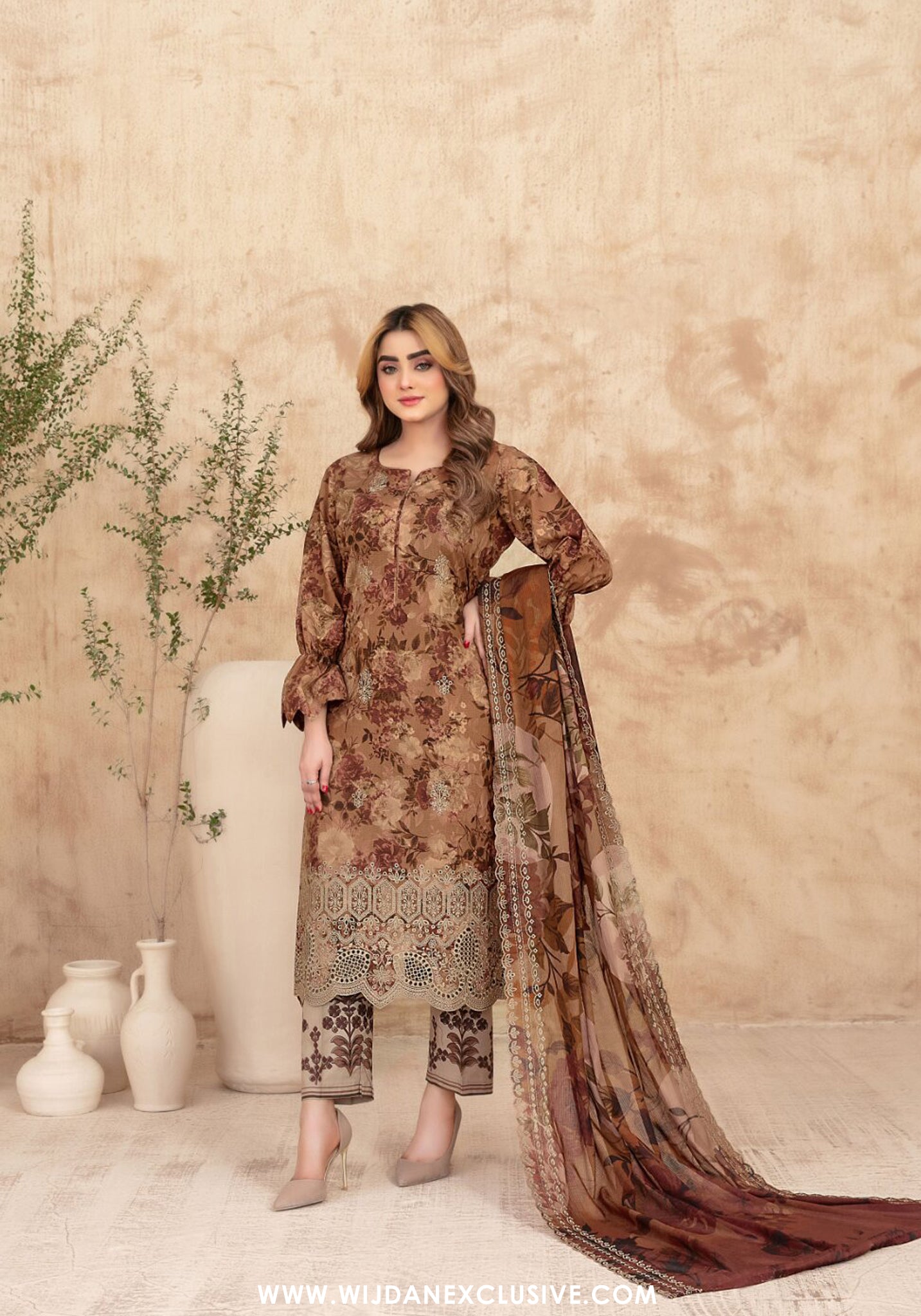 Merrachi by Tawakkal | Unstitched Embroidered Fancy Lawn Collection – 2026 (D-05)