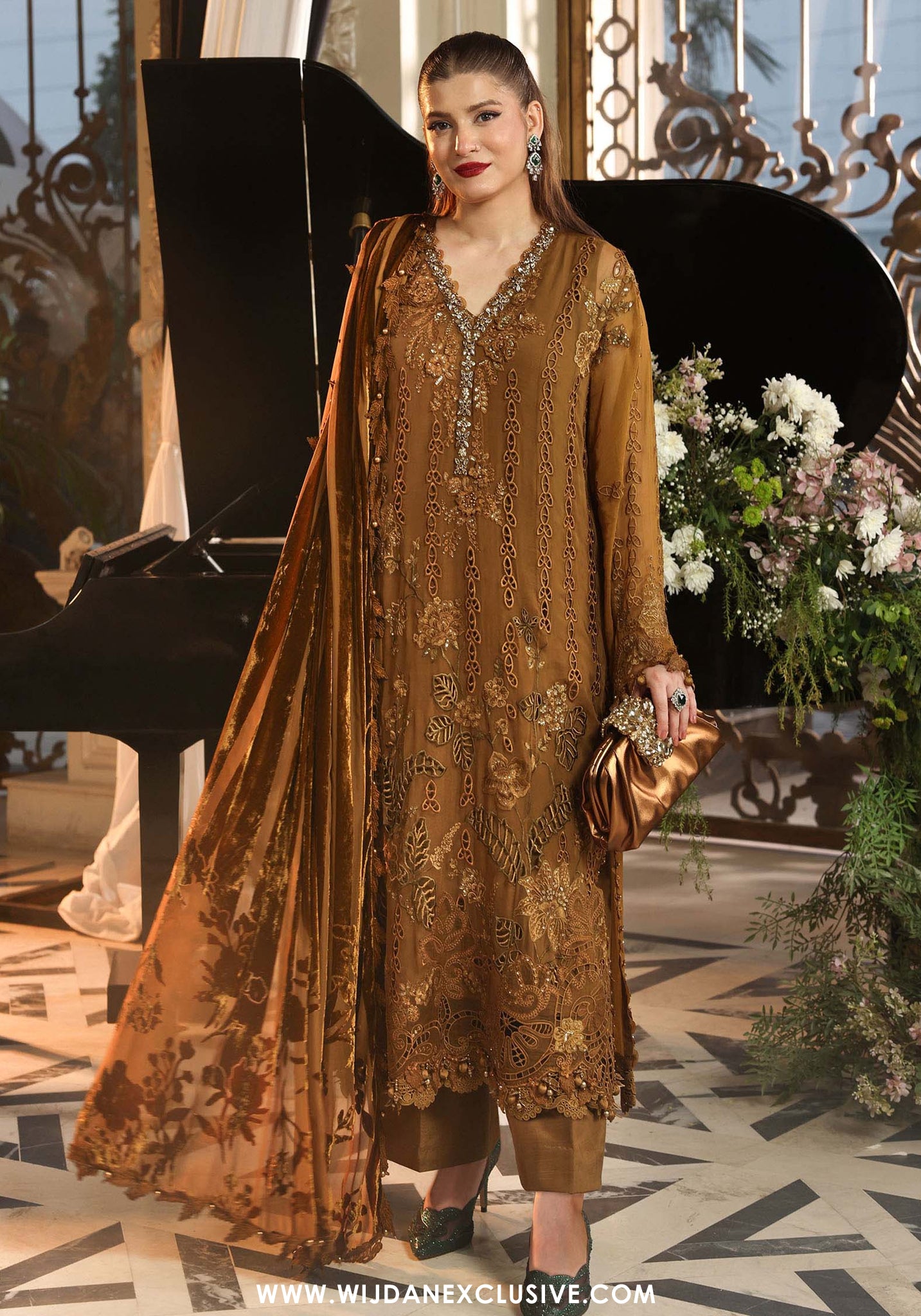 Royale Tea Affair by Maria.B | Unstitched Chiffon Formal Collection - 2026 (D-05)