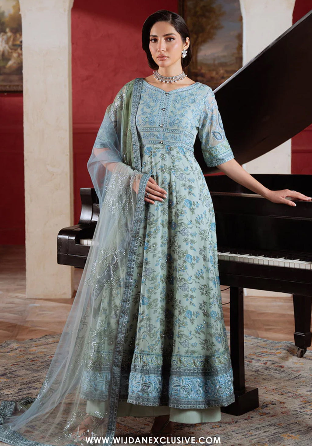 Amaya by Nureh  | Unstitched Embroidered Luxury Formal Chiffon Collection - 2026 (AM-41)