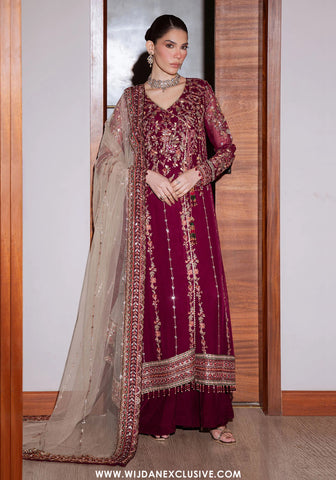 Elaya by Nureh | Unstitched Luxury Chiffon Formal Collection - 2026 NEL-86