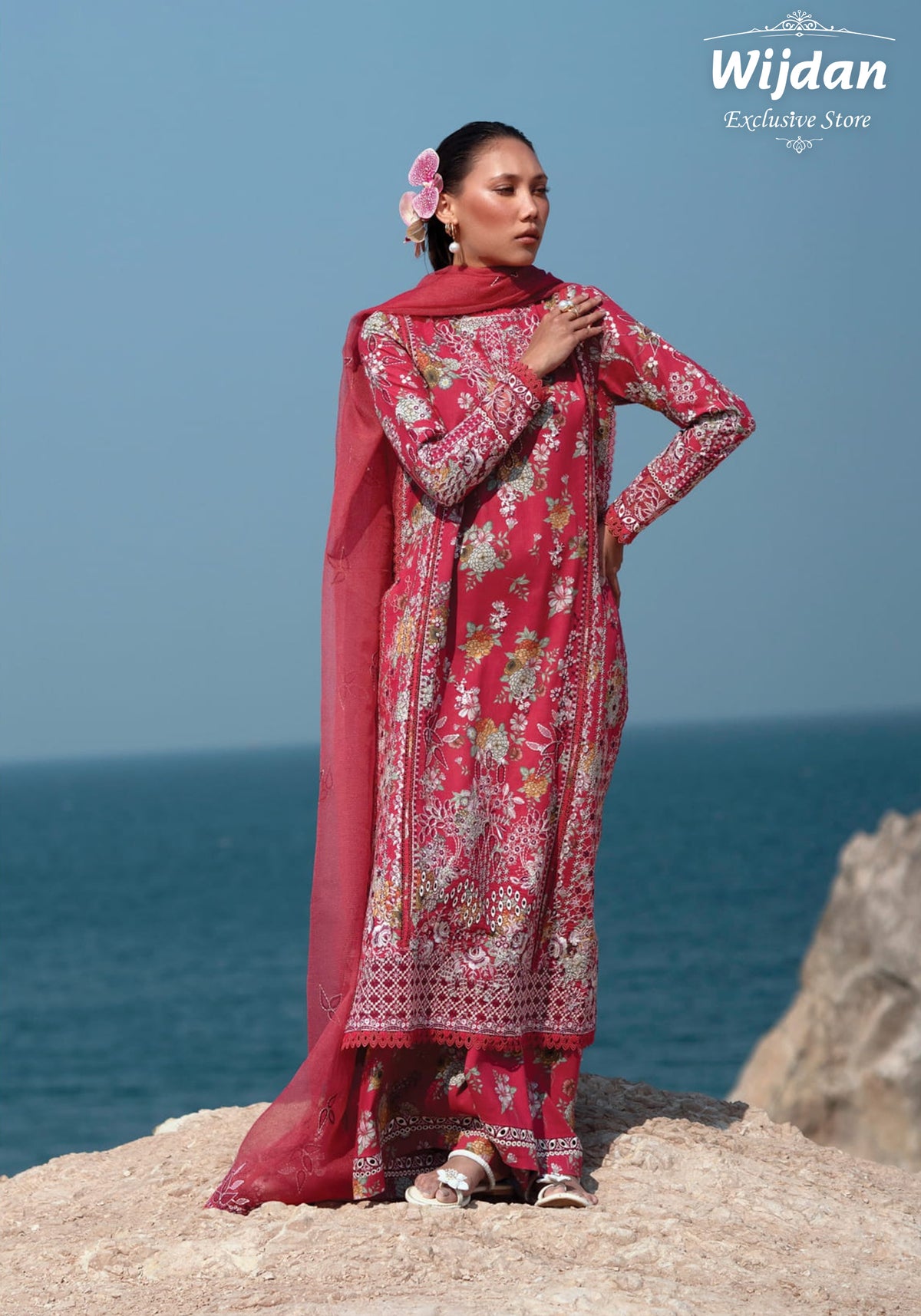 Summer Together Un-Stitched Lawnkari Collection'25 Vol-III by Afrozeh D-05