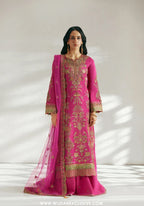Vera Unstitched Embroidered Festive Formal Collection'26 (Ada Magenta Shirt Set)