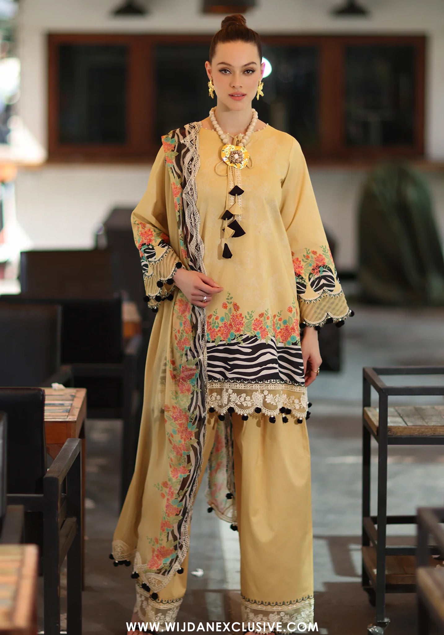 Combination by Charizma | Unstitched Embroidered Lawn Collection Vol - I (CC6-06)