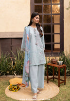 Layna by Guzel | Stitched Embroidered 3pc Vol-II Cotton Collection'26 (D-03)