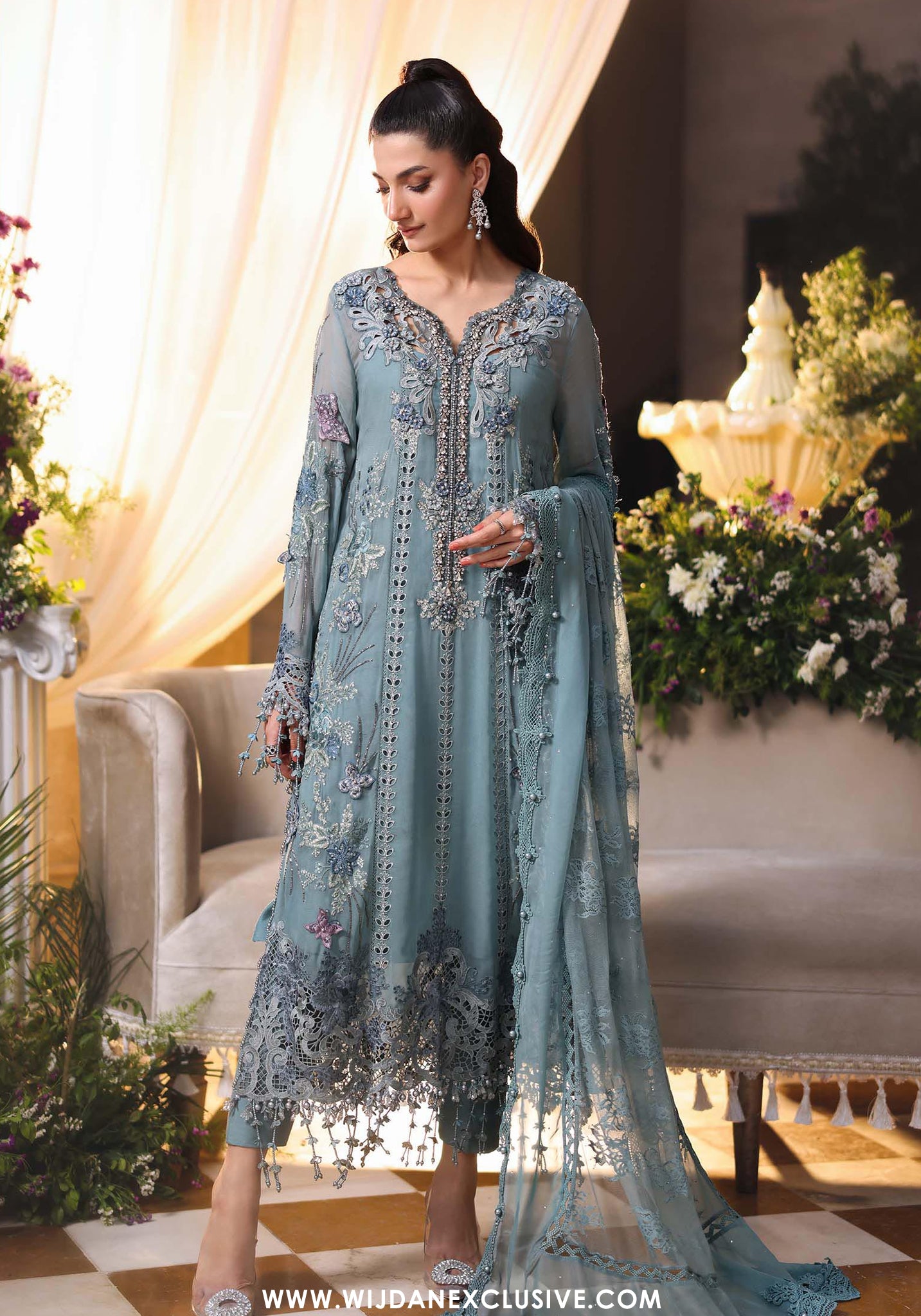 Tea Affair by Maria.B | Unstitched Formal Embroidered Chiffon Collection - 2026 (D-06)