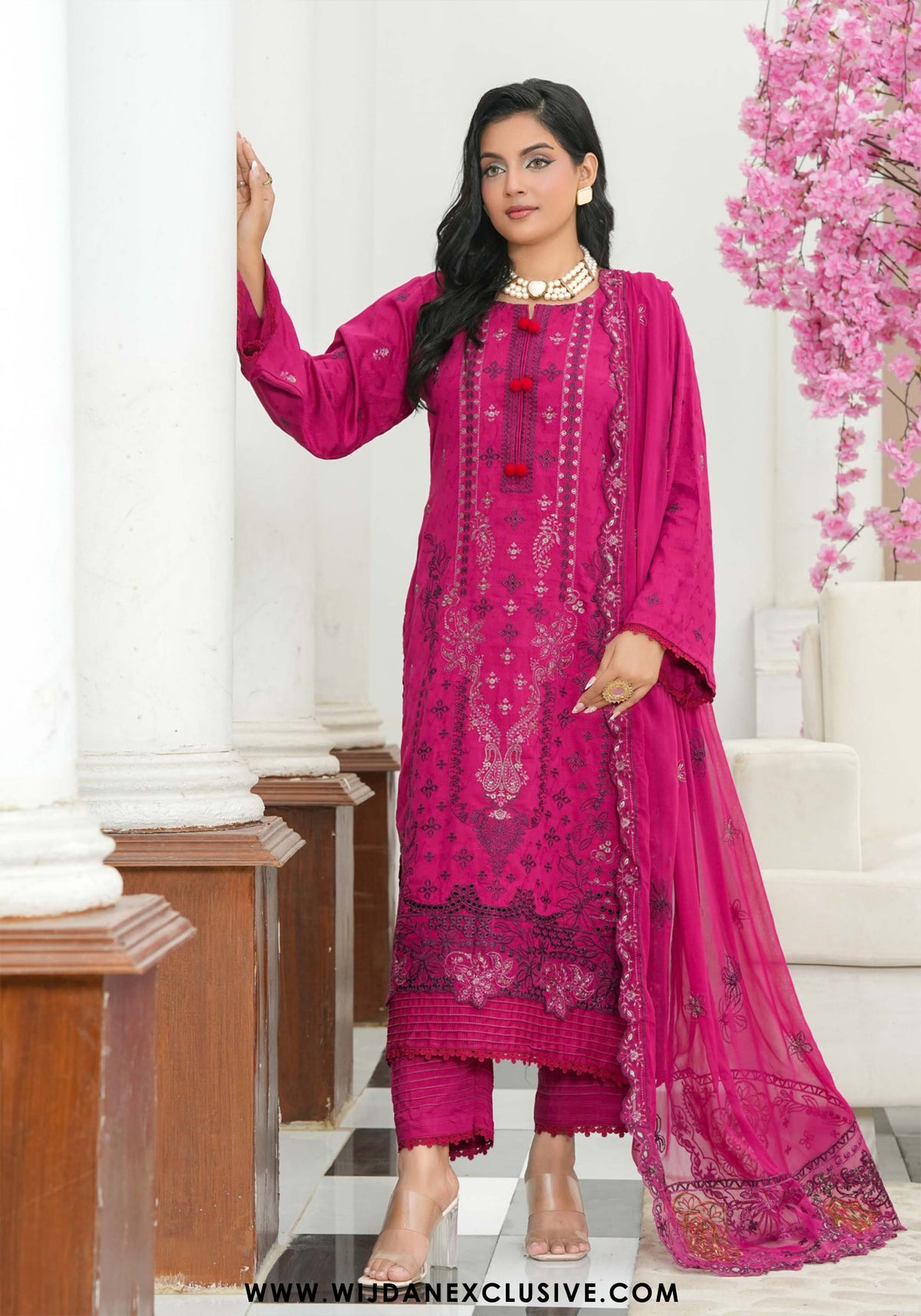 Cocktail Unstitched Embroidered Viscose Collection - 2025 D-07