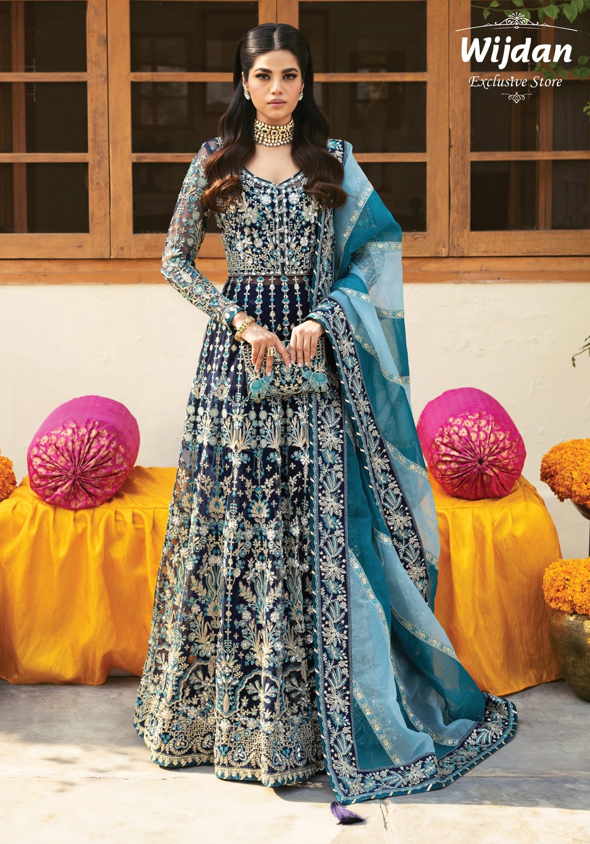 Chaandni Un-Stitched Wedding Formals by Gulaal D-05 Meena