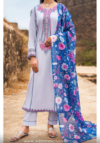 Sky Stories - Embroidered Pret Lawn Collection'25 by Casual Lite D-05