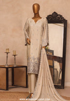HZ Majestic Stitched 3pc Embroidered Silk Collection - 2026 (D-05)